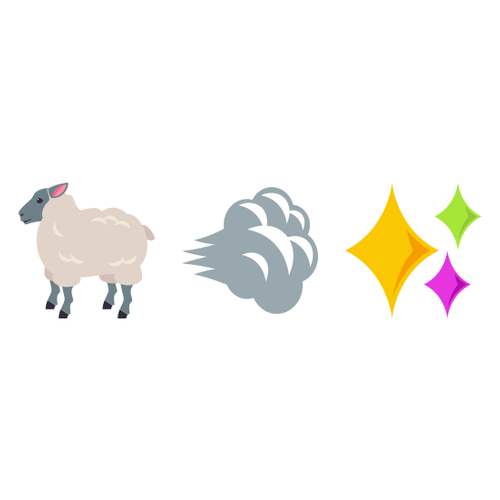 🐑💨✨ Emoji Domain EmojiOne rendering